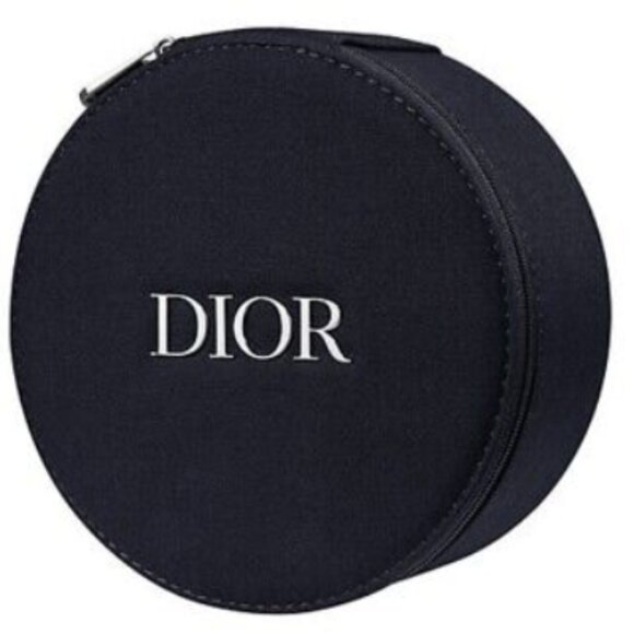 Dior Trousse Bag Makeup Travel Cosmetic Bag Soft Material Nylon Dark Blue - Picture 1 of 1
